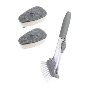 RL5LBR ห้องครัว ด้วยเครื่องจ่ายสบู่ มัลติฟังก์ชั่น รีฟิล ขัดทำความสะอาด แปรง ฟองน้ำ เครื่องขัดจาน