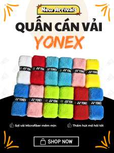 (Giá tốt nhất) - Quấn cán vải YONEX siêu thấm hút - Gói 1 chiếc
