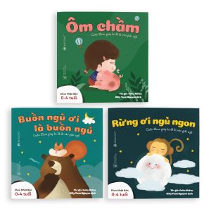 Sách Ehon Buồn ngủ ơi là buồn ngủ - Bộ 3 cuốn - Dành cho trẻ từ 0 - 4 tuổi