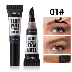 ✨Tinted Brow Gel Large Brush Easy Coloring/Natural Brow Setting/Waterproof Peel-Off/Pigment Brow Gel/Durable Brow Adhesive Long Lasting Not Smudge Peel-Off Brow Gel