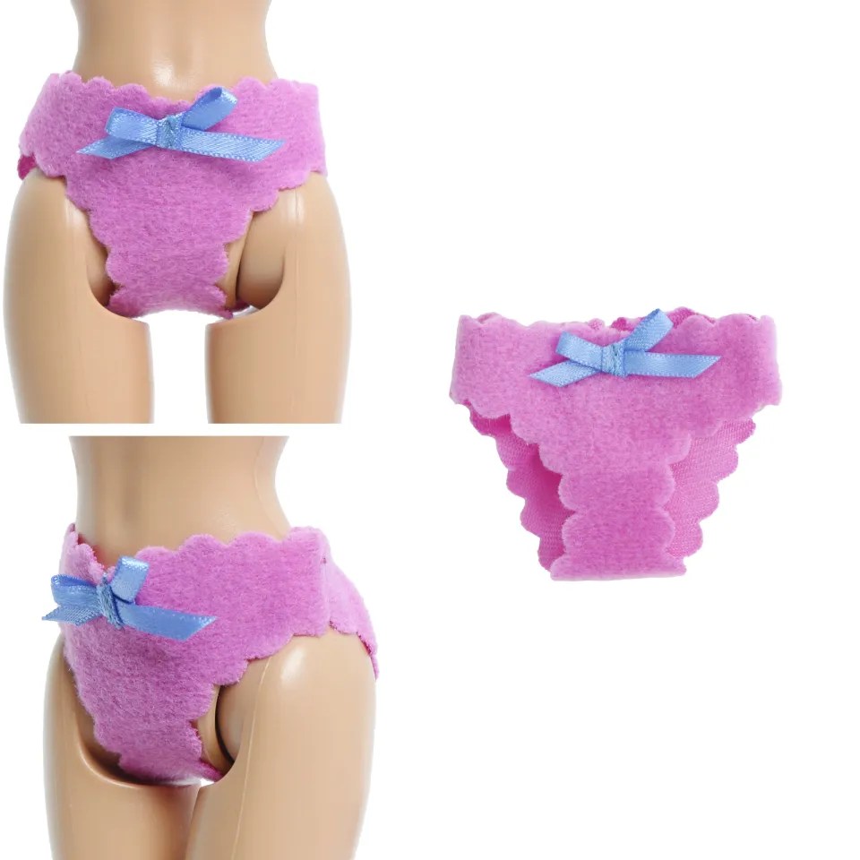 BJDBUS Underwear Cute Panties Sport Socks Bedroom Wear Lingerie Nightwear  Clothes for Barbie Doll 1/6 Doll Accessories Kid Toy