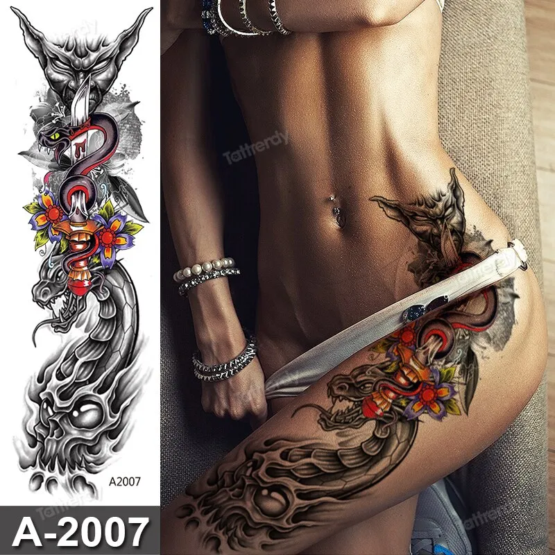 Buy Wholesale cool leg sleeve tattoos For Temporary Tattoos And