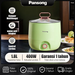 Pansong Panci Listrik Rice Cooker Mini 1.8L Kompor Listrik Pintar/Asrama/Pelajar