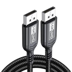 Professional Cable DP16K Signal Transmission Double Monitor Capability 4K 240Hz Braided Sleeve Line