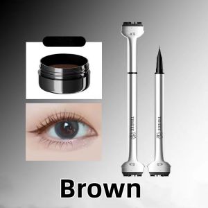 Stempel Bulu Mata Instan Anti Keringat Stampel Eyeliner Waterproof Makeup Tahan Lama Bulu Mata Palsu Natural