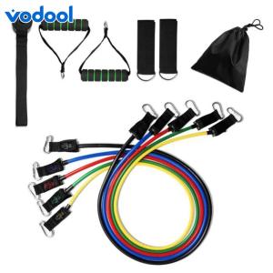 VODOOL Removable Resistance Bands 150 LBS for Fitness Yoga Pilates Strength Training and Physical Therapy at Home
