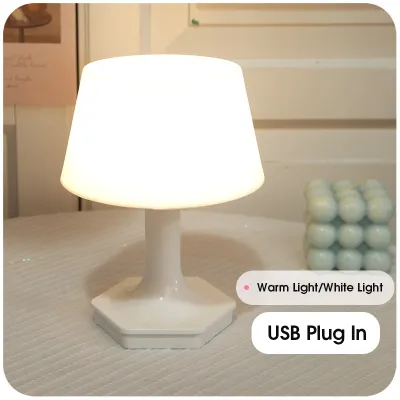 SANX Table Lamp Night Light Bedroom Bedside Light Rechargeable Mini Bedlight Remote Control Multiple Timing 10 Level Brightness Dimmer USB Charging Desk Lamp Reading
