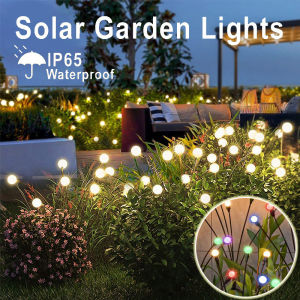 CuddleCove Solar Lights Romantic Rocking Firefly LED Garden Lights Outdoor Lawn Garden Decoration Light