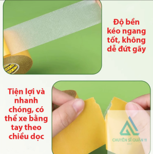 Cuộn Bằng Keo Hai Mặt Dạng Lưới 18m Siêu Kết Dính Băng Dán Đa Năng Cố Định Vật Dụng Trong Nhà