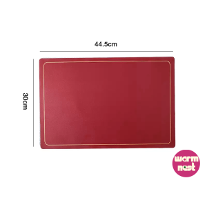 [SG Stock] Waterproof Leather Placemat Coaster for Dining Table Washable TableMat ConferenceRestaurantCoffee Shop