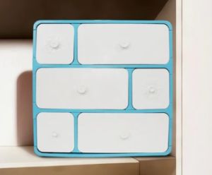 Storage Box Rak Laci Serbaguna / Kotak Penyimpanan Pakaian Dalam Kaos Kaki Bra / Lemari Plastik Laci Susun Floral 2 Tingkat