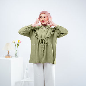 Kalisha - Alenza Shirt (Atasan Muslim Wanita Wudhu Friendly Bahan Linen)