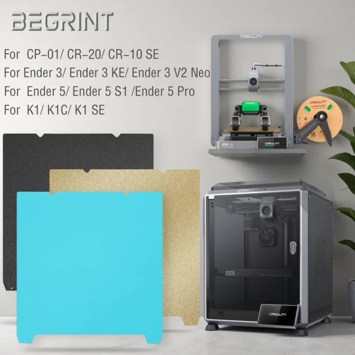 For Creality K1 K1C Build Plate PEI Textured Two Sided Ender 3 KE ...