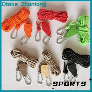 Dtake Outdoor Camping Rope Tent Rope Pulley Regulator Adjustable Lifting Rope