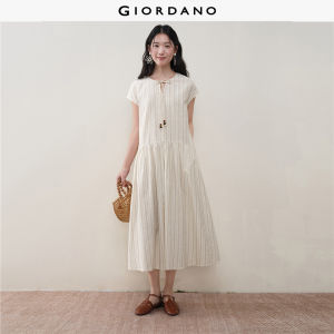 Giordano Women Women V Neck Dress Free Shipping 18466310