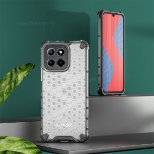 Casing for Honor X6 X8 X8a 4G 5G 2023 Phone Case Transparent Honeycomb Shockproof Luxury Silicone Back Cover for X 8A HonorX8a X 8 HonorX8