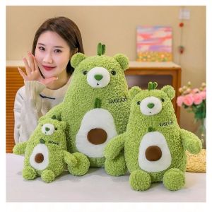 25-50cm Plush Toy Cute Avocado Bear Doll Comfortable Soft Sleeping Pillow Cushion Girls Baby Doll Toys Home Decor Birthday Gift