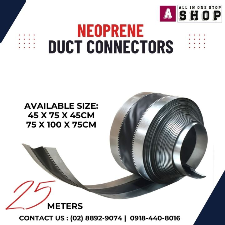 Neoprene Duct Connector, Flexible Duct Joint, Airtight Duct Connection