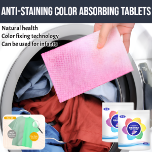 100pcs Clothing Anti-Staining Color Absorbing Tablets Color And Dirts Absorption Color Catcher Anti-Dyeing Laundry Sheet Color Absorption Sheet