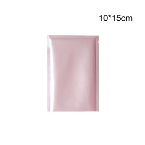 NUBE 100pcs/set Top Open Design Aluminum Foil Bags Tear Notch Waterproof Heat Seal Bags Convenient Colored Packaging Pouches Food Packaging