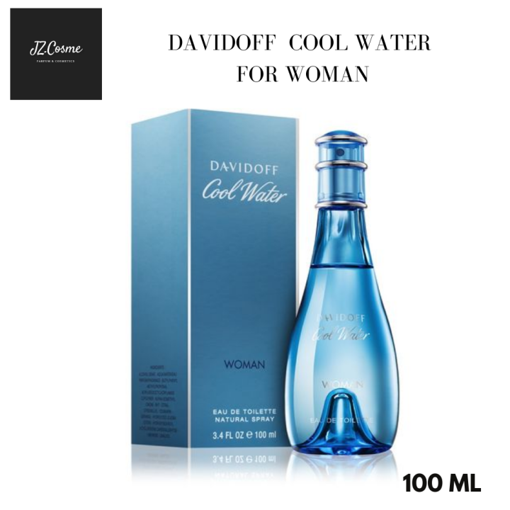 Davidoff cool Water for Women 100ml ดาวิดอฟ น้ำหอมผู้หญิง Lazada