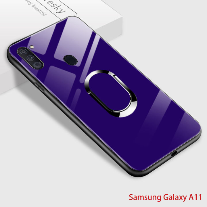 For Samsung Galaxy A11 M11 Phone Case Solid 360 Roble Magnetic