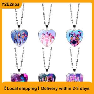 【Local shipping】 KPop Demon Hunters Heart Necklace - Rumi Zoey Mira Anime Film Alloy Jewelry Pendant For Fans Gifts