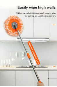 ✨ High-Efficiency Dry Mop Head/Mop Accessories/Mop/Cleaning Tool/Wiping Tool for Water Stain Removal Durable Time-Saving Easy Cleaning Multi-Scene Use Telescopic Sunflower Multifunctional Mop