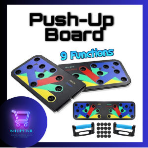 Pushup Board Rack Fitness Exercise Training 9 in 1 System Complete Set with Rubber Grip Foldable