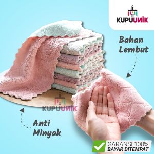 Lap Tangan Serbet Kain Lap Piring Dapur Anti Minyak Bahan Lembut 1026 1028 1029