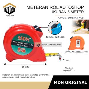 METERAN 5 METER AUTO SELF LOCK / TARIK KEKUNCI OTOMATIS TANPA DITAHAN / UKUR ALAT TUKANG INDUSTRI