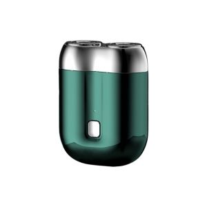 USB Rechargeable Electric Shaver Double Head IPX6 Waterproof Magnetic Rotary Razor Silent Operation Type-C Charging