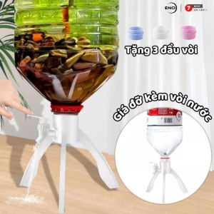 Giá Đỡ Bình Nước Kèm Vòi Nước Tiện Lợi Vòi Bình Nước Tặng 3 Đầu Linh Hoạt ENO - GDBN01