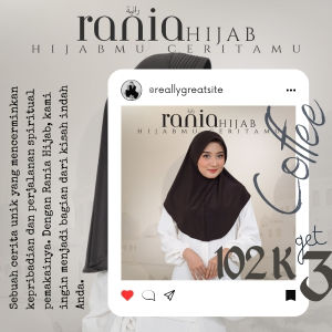 Coffee Standard Medium size | Hijab Bergo Jannah Series  |  VIRAL INSTAN PREMIUM Kerudung Jilbab