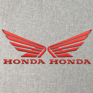 2PCS Left and Right Honda Wings Logo 3D Emblem Chrome Red Black Silver Gold Stickers for HONDA Honda Click 125 v3 vario 125 150 ADV 160 PCX 160 Beat 110 Wave 110 XRM 125 CB150R Motorcycle