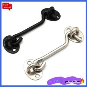 Fkend 1ชุด Barn door LATCH Cabin Hook Eye LATCH ล็อคง่ายสำหรับหน้าต่างประตูบาร์น