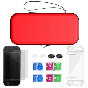 Comprehensive Console Care Package Organizers Case Toughened Glass Protector Enhances Joystick Caps Collection for NSW2