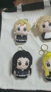 1/4Pcs Tokyo Revengers Plush Keychain Manjiro Sano Ken Ryuguji Keisuke Baji Chifuyu Matsuno Cotton Doll Anime Bag Pendant