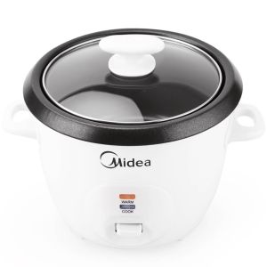 Periuk Nasi 1.3L MG-GP10B 450-550W Tudung Kaca Periuk Dalaman Tidak Melekat Kekal Panas Automatik Untuk 2-4 Orang