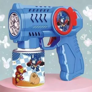 Sanrio Kuromi Iron Man Hole Bubble Gun For Kids Wedding Party Atmosphere Props Fully Automatic Bubble Machine Electric Bubble Blasters Childrens Day Gift