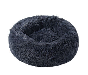 Sentexin Round Cat Dog Bed Non-Slip Pet Bed Kennel Sleeping Long Plush Soft Puppy Cushion Mat Cat Supplies