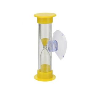 FOUNDTWO Creative Mini Glass Tooth Brushing For Kids Shower Timer Home Decors With Suction Cup Time Funnel Hourglass Ornament Sand Clock