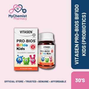 VITASEN PRO-BIOS Bifido Kids Probiotics Chewable Tablet (30s) - Probiotik For Digestion & Appetite