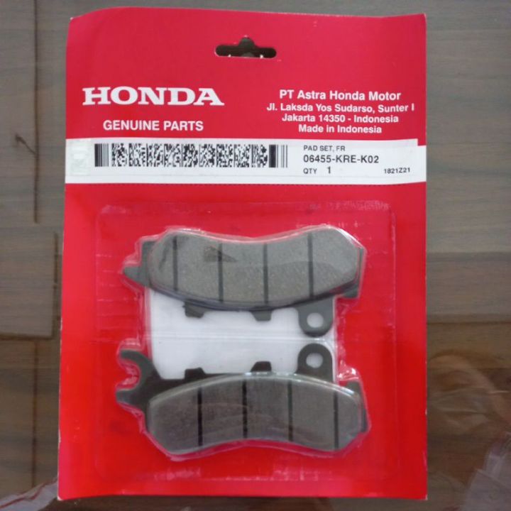 Original Honda Front Brake Pad For Pcx 160 Cbs 06455 Kre K02 Or 06455