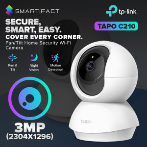 TP-Link Tapo C210 Wifi IP Security Camera 3MP CCTV Connect to Cellphone Wireless Indoor Pan / Tilt 360 Night Vision Two-Way Audio 512GB Storage Security CCTV Camera