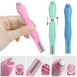 ZEEMIN 3 IN 1 Cat Eye Effect Double 3D Love Heart Nail Magnet Line Moon Snake Pattern French Nail UV Attraction Magnetic Stick Manicure