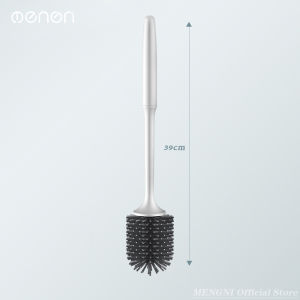 MENGNI High Quality Wall mounted Toilet brush bathroom TPR Silicone Head Quick Draining Clean Tool Cleaning Brush Bathroom Accessories set