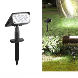 GOODOO Waterproof Lawn Lamp White Light Warm Light Solar Spotlight Durable Landscape Lamp Outdoor Garden