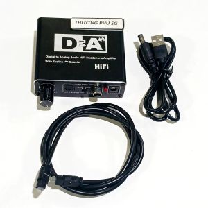 Bộ chuyển âm thanh quang Optical Convertrer / Bộ Optical to AV có điều chỉnh Volume (Toslink to AV hoặc 3.5 ly)