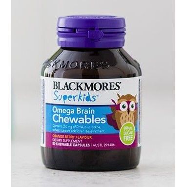 Blackmores Superkids Omega Brain Chewable 50 capsules Lazada